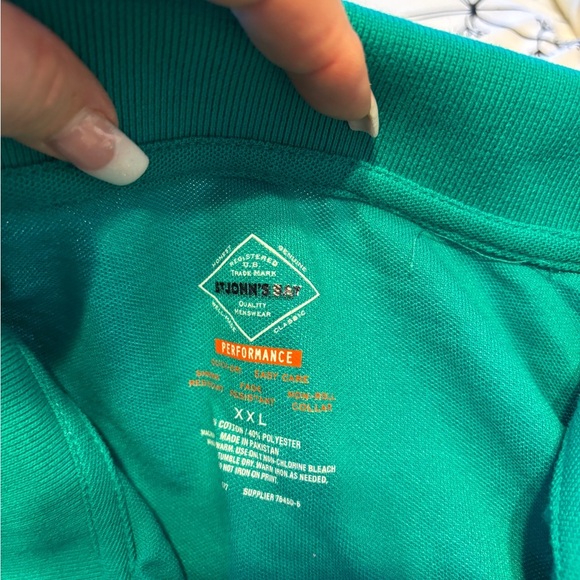 St. John’s Bay  Men’s Performance Green polo sirt XXL - Picture 3 of 4